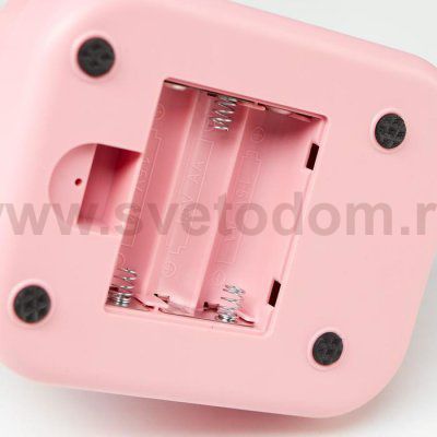 Лампа настольная 16054/1 18xLED 2Вт 3 режима от батареек 3АА розовый 12х9,5х32 см