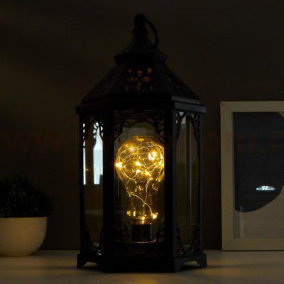 Ночник 16118/1 LED от батареек 3ААА черный 14х16х32,5 см