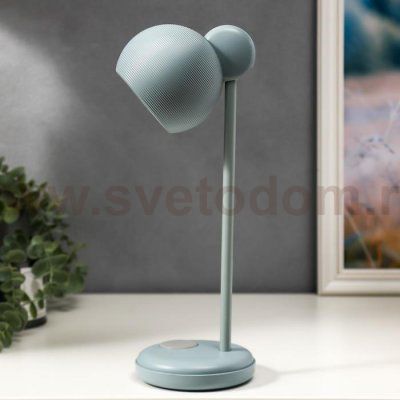 Лампа настольная 16044/1GY LED 4Вт 3 режима  АКБ USB серый 10,5х10,5х31 см