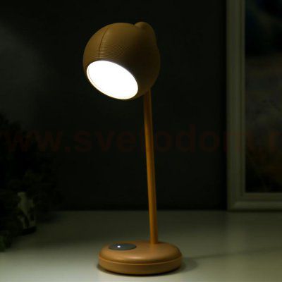 Лампа настольная 16044/1PK LED 4Вт 3 режима  АКБ USB розовый 10,5х10,5х31 см