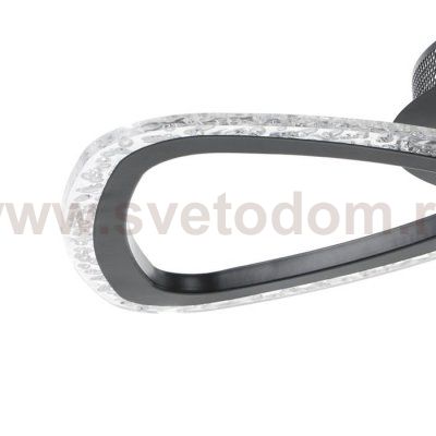 Люстра с ПДУ 71101/4BK LED 80Вт 3000-6000К диммер черный 56х46х7 см