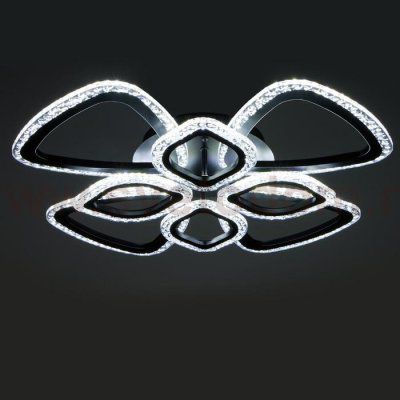 Люстра с ПДУ 71101/8BK LED 160Вт 3000-6000К диммер черный 65х65х10 см