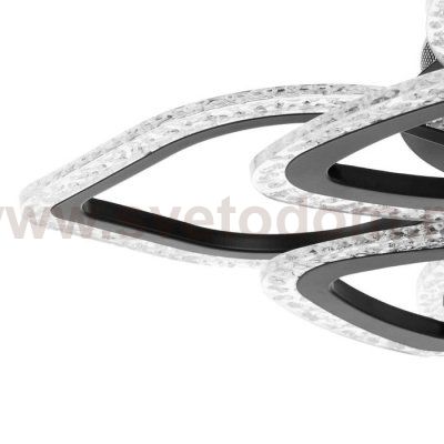 Люстра с ПДУ 71102/8BK LED 160Вт 3000-6000К диммер черный 67х67х10 см