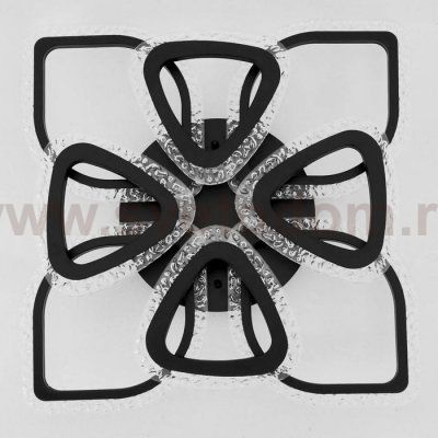 Люстра с ПДУ 71102/8BK LED 160Вт 3000-6000К диммер черный 67х67х10 см