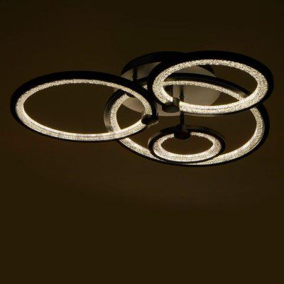 Люстра с ПДУ 71104/4BK LED 142Вт 3000-6000К диммер черный