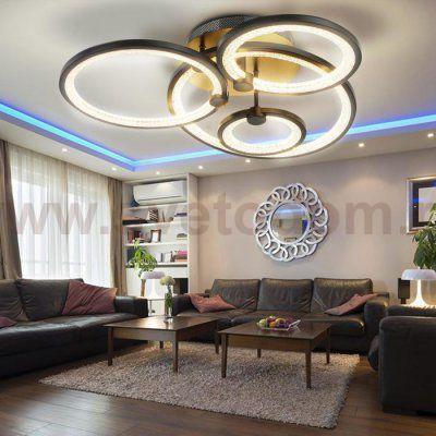 Люстра с ПДУ 71104/4BK LED 142Вт 3000-6000К диммер черный