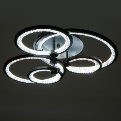 Люстра с ПДУ 71104/5BK LED 164Вт 3000-6000К диммер черный 71х71х13 см