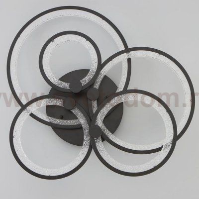 Люстра с ПДУ 71104/5BK LED 174Вт 3000-6000К диммер черный