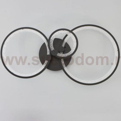 Люстра с ПДУ 71104/3BK LED 110Вт 3000-6000К диммер черный