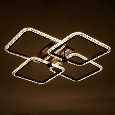 Люстра с ПДУ 71105/4BK LED 160Вт 3000-6000К диммер черный