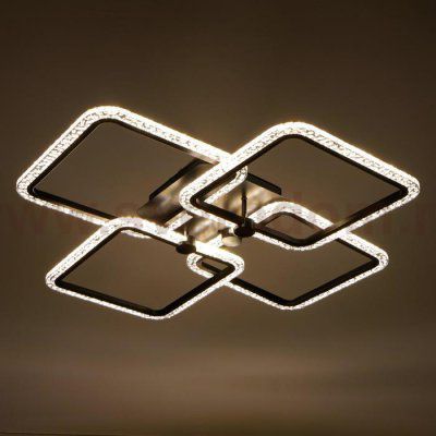 Люстра с ПДУ 71105/4BK LED 160Вт 3000-6000К диммер черный