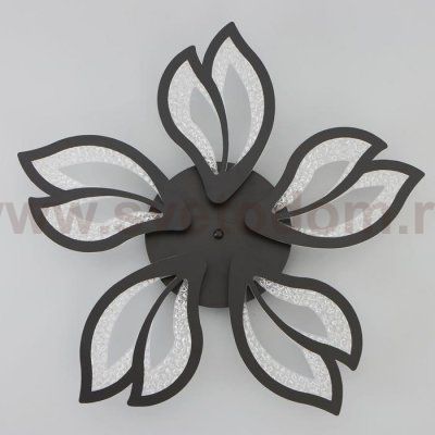 Люстра с ПДУ 71107/5BK LED 130Вт 3000-6000К диммер черный 64х64х10 см