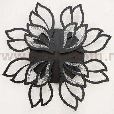 Люстра с ПДУ 71108/12BK LED 312Вт 3000-6000К диммер черный 82х82х13 см