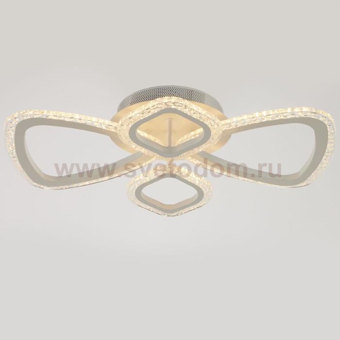 Люстра с ПДУ 71101/4WT LED 80Вт 3000-6000К диммер белый 56х46х7 см