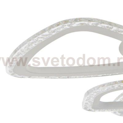 Люстра с ПДУ 71101/6WT LED 120Вт 3000-6000К диммер белый 60х60х10 см