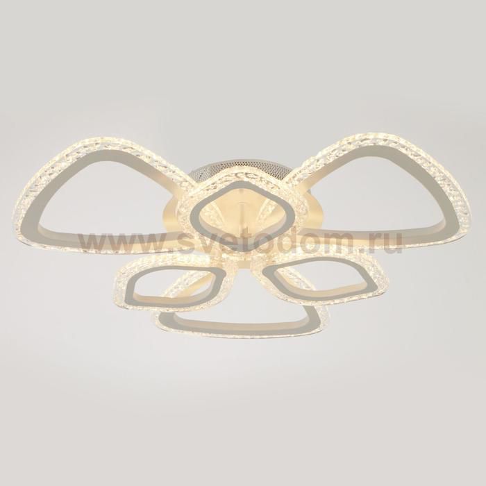 Люстра с ПДУ 71101/6WT LED 120Вт 3000-6000К диммер белый 60х60х10 см