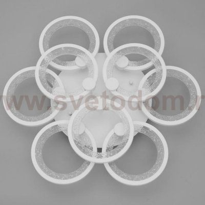 Люстра с ПДУ 71103/9WT LED 198Вт 3000-6000К диммер белый 59х59х10 см