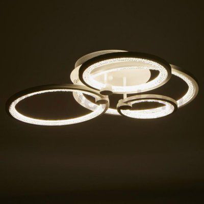 Люстра с ПДУ 71104/4WT LED 142Вт 3000-6000К диммер белый 71х71х13 см