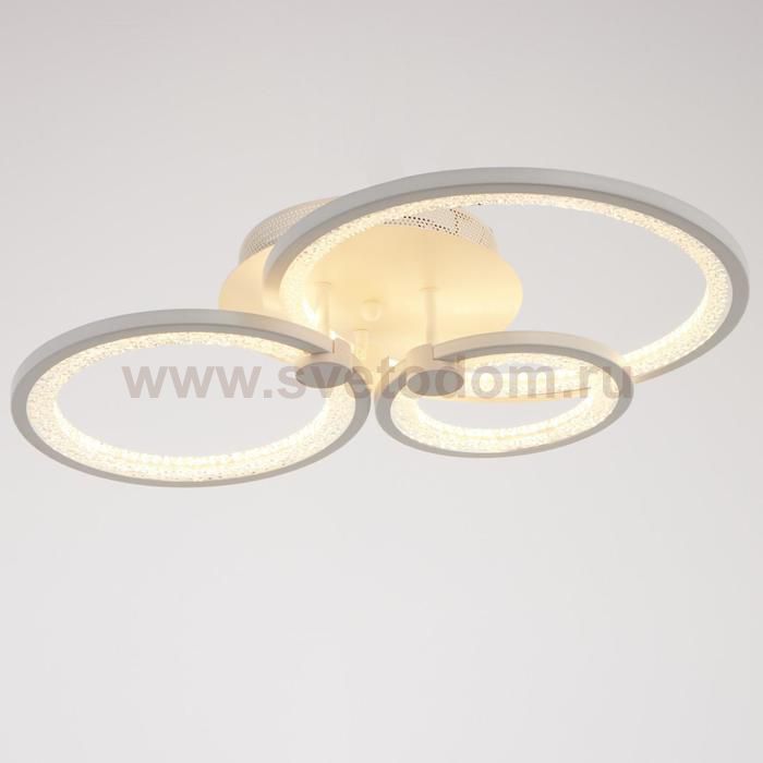 Люстра с ПДУ 71104F/3WT LED 94Вт 3000-6000К диммер белый