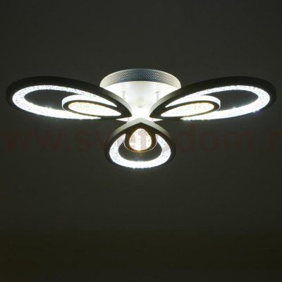 Люстра с ПДУ 71106/3WT LED 96Вт 3000-6000К диммер белый 55х55х10 см