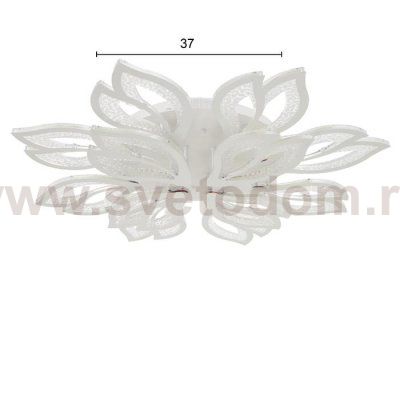 Люстра с ПДУ 71108/12WT LED 312Вт 3000-6000К диммер белый 82х82х13 см