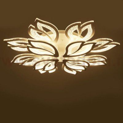 Люстра с ПДУ 71108/12WT LED 312Вт 3000-6000К диммер белый 82х82х13 см