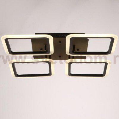 Люстра с ПДУ 59109/4 LED 120Вт 3000-6000К диммер черный 56х56х7,5 см