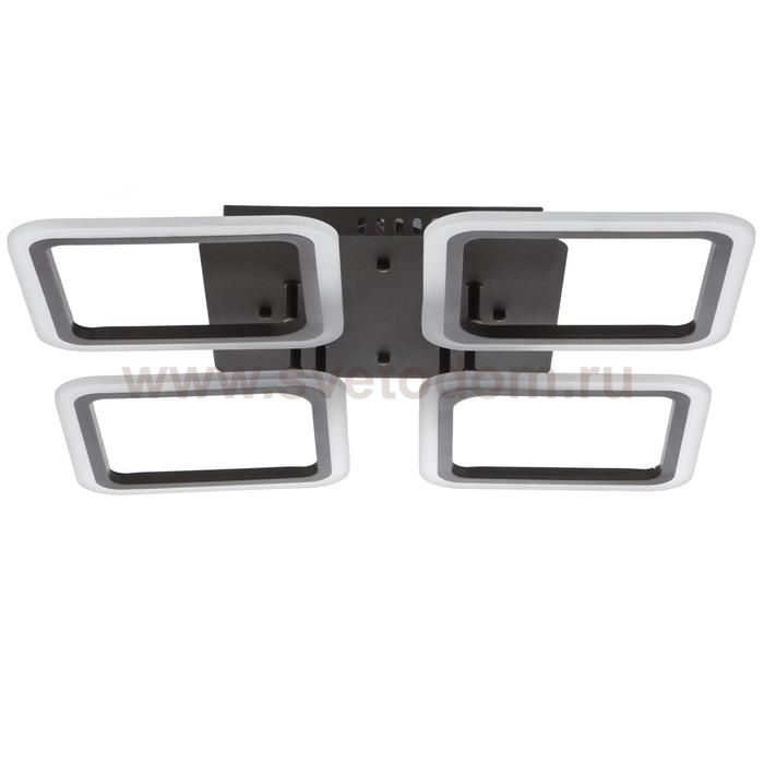 Люстра с ПДУ 59109/4 LED 120Вт 3000-6000К диммер черный 56х56х7,5 см