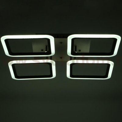 Люстра с ПДУ 59109/4 LED 120Вт 3000-6000К диммер черный 56х56х7,5 см