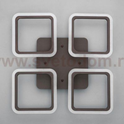 Люстра с ПДУ 59109/4 LED 120Вт 3000-6000К диммер черный 56х56х7,5 см