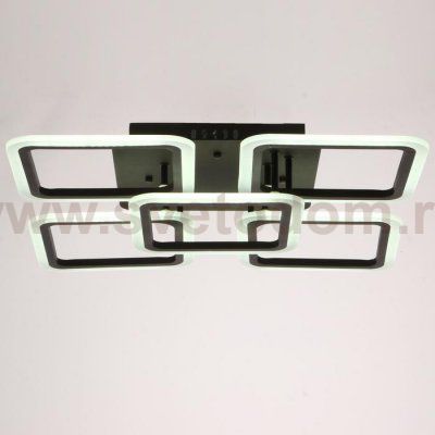 Люстра с ПДУ 59109/5 LED 150Вт 3000-6000К диммер черный 56х56х12 см