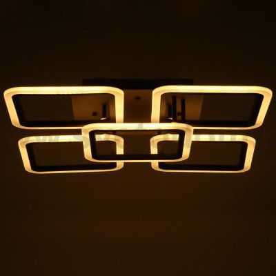 Люстра с ПДУ 59109/5 LED 150Вт 3000-6000К диммер черный 56х56х12 см