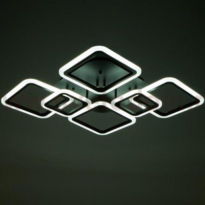 Люстра с ПДУ 59110/6BK LED 170Вт 3000-6000К диммер черный 106х74,5х13,5 см