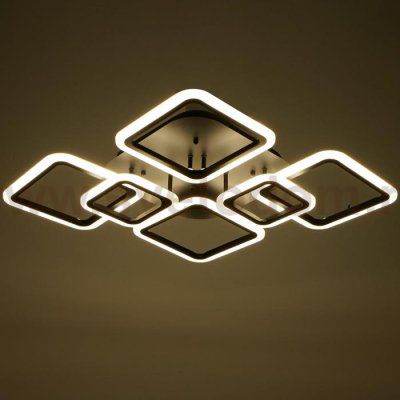 Люстра с ПДУ 59110/6BK LED 170Вт 3000-6000К диммер черный 106х74,5х13,5 см