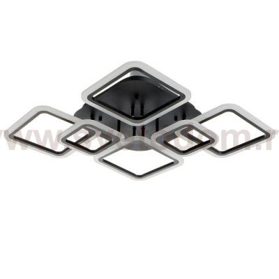 Люстра с ПДУ 59110/6BK LED 170Вт 3000-6000К диммер черный 106х74,5х13,5 см