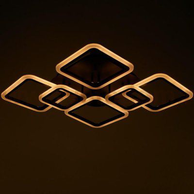 Люстра с ПДУ 59110/6BK LED 170Вт 3000-6000К диммер черный 106х74,5х13,5 см