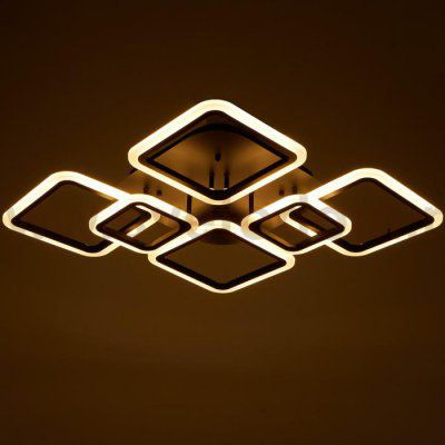 Люстра с ПДУ 59110/6BK LED 170Вт 3000-6000К диммер черный 106х74,5х13,5 см