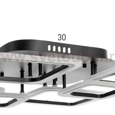 Люстра с ПДУ 59110/6BK LED 170Вт 3000-6000К диммер черный 106х74,5х13,5 см