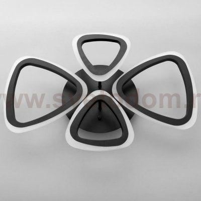 Люстра с ПДУ 59111/4BK LED 84Вт 3000-6000К диммер черный 61,5х38х7,5 см