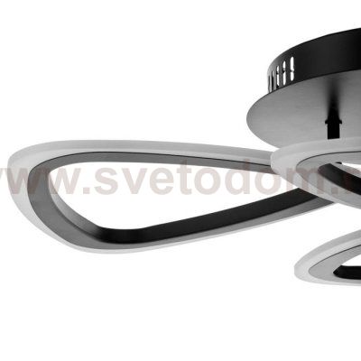 Люстра с ПДУ 59111/4BK LED 84Вт 3000-6000К диммер черный 61,5х38х7,5 см