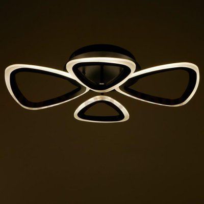 Люстра с ПДУ 59111/4BK LED 84Вт 3000-6000К диммер черный 61,5х38х7,5 см