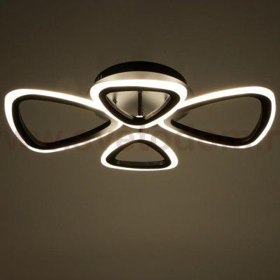 Люстра с ПДУ 59111/4BK LED 84Вт 3000-6000К диммер черный 61,5х38х7,5 см