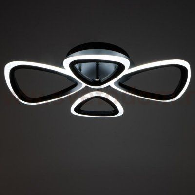 Люстра с ПДУ 59111/4BK LED 84Вт 3000-6000К диммер черный 61,5х38х7,5 см