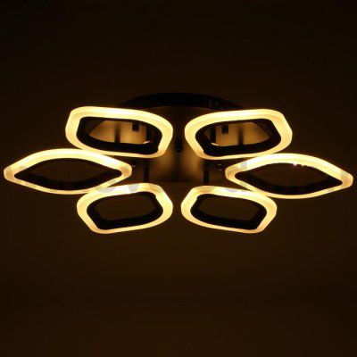 Люстра с ПДУ 59112/6 LED 96Вт 3000-6000К диммер черный 59,5х59,5х7,5 см