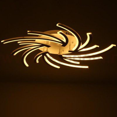 Люстра с ПДУ 59114/5 LED 160Вт 3000-6000К диммер белый 90х90х6 см