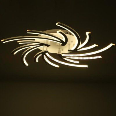 Люстра с ПДУ 59114/5 LED 160Вт 3000-6000К диммер белый 90х90х6 см