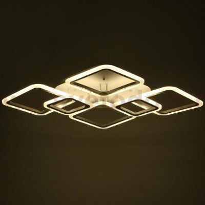 Люстра с ПДУ 59110/6WT LED 170Вт 3000-6000К диммер белый 106х74,5х13,5 см