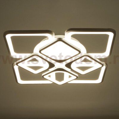 Люстра с ПДУ 59112/8WT LED 240Вт 3000-6000К диммер белый 55х55х10 см