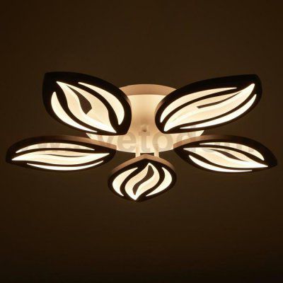 Люстра с ПДУ 59113/5WT LED 120Вт 3000-6000К диммер белый 55х55х7 см