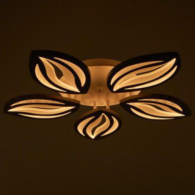 Люстра с ПДУ 59113/5WT LED 120Вт 3000-6000К диммер белый 55х55х7 см